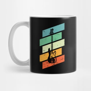 Vintage Style P-Style Bass Guitar Retro Colors Mug